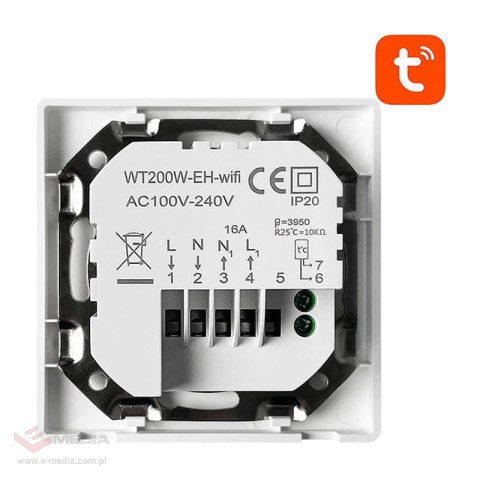 Termostat smart AVATTO WT200 Bojler 3A Wi-Fi (Tuya)