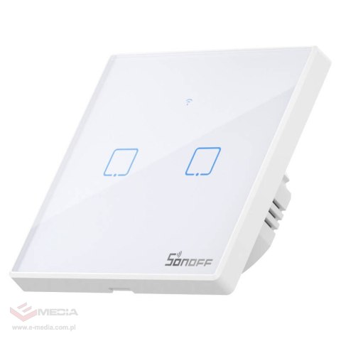 Włącznik światła SONOFF T2 EU TX Wi-Fi+RF 2-kanałowy