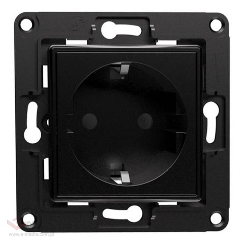 Gniazdo ścienne SHELLY (czarne)