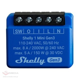 Sterownik SHELLY 1 Mini Gen3 Wi-Fi/Bluetooth