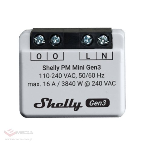 Sterownik SHELLY PM Mini Gen3 Wi-Fi/Bluetooth 2szt