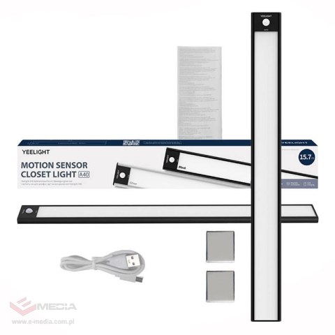 Lampka meblowa YEELIGHT Closet Light 40cm 2700K (czarna)