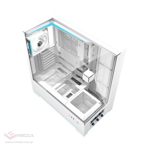 Obudowa komputerowa DARKFLASH DY450 Pro + 1 wentylator (biała)