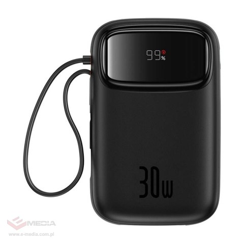 Powerbank BASEUS QPow 2 10000mAh 30W 2xUSB-C (czarny)