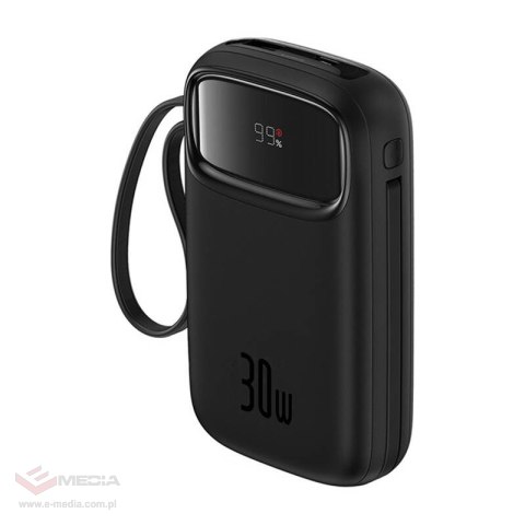 Powerbank BASEUS QPow 2 10000mAh 30W 2xUSB-C (czarny)