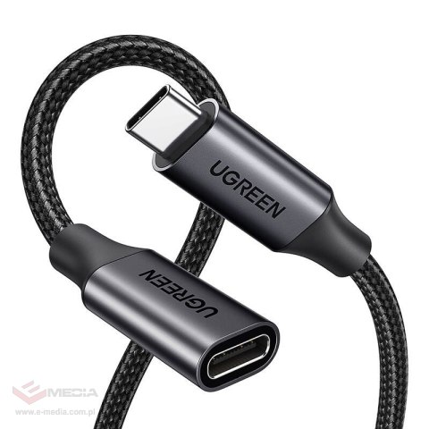 Kabel UGREEN US372 USB-C-USB-C 0.5m (czarny)