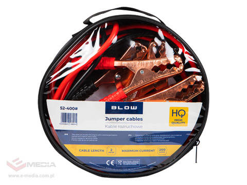 Jumper cables 200A 2m + car fuses mix large/ mini 20 pcs.