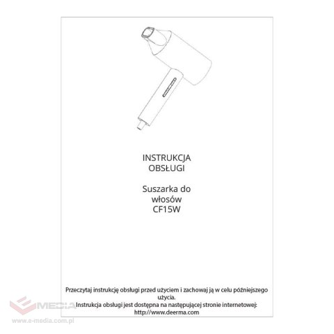 Suszarka do włosów DEERMA CF15W 2000W