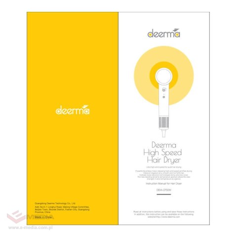 Suszarka do włosów DEERMA DEM-CF50W (niebieska)