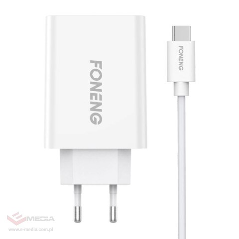 Ładowarka sieciowa FONENG EU43 10.5W + kabel USB-USB-C