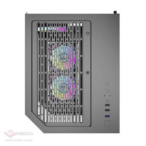 Obudowa komputerowa DARKFLASH FT350 + 5 wentylatorów ARGB (czarna)