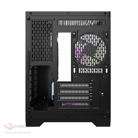 Obudowa komputerowa DARKFLASH FT350 + 5 wentylatorów ARGB (czarna)