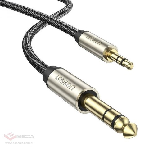 Kabel UGREEN AV127 jack 3.5mm-jack 6.35mm 5m (szary)