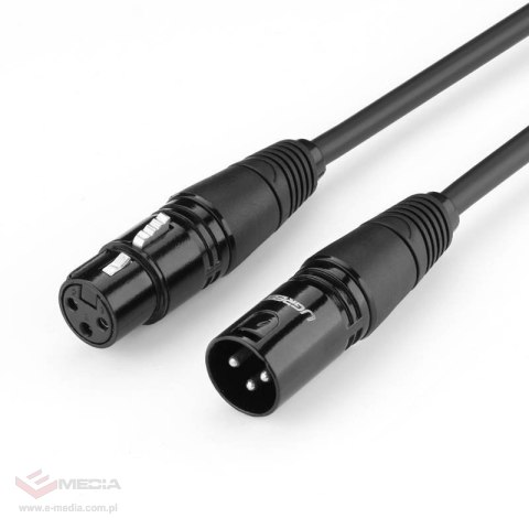 Kabel UGREEN AV130 XLR-XLR 10m (czarny)