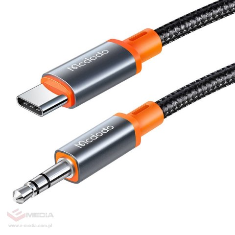 Kabel Mcdodo CA-900 USB-C do mini jack 3.5mm AUX, 1.8m (czarny)