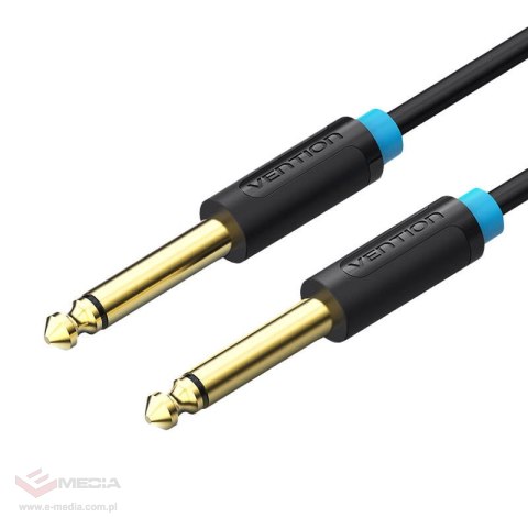 Kabel VENTION BAABI jack 6.35mm TS-TS 3m (czarny)