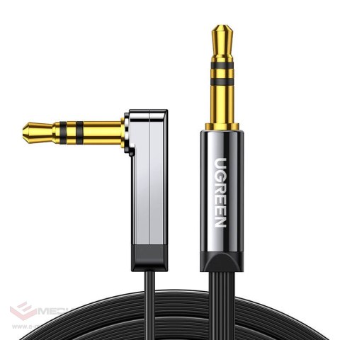 Kabel UGREEN AV119 5m jack 3,5mm-jack 3,5mm kątowy (czarny)