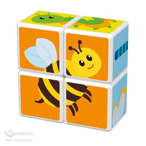 Klocki magnetyczne Magicube Printed Insects + karty 7 elementów GEOMAG GEO-121