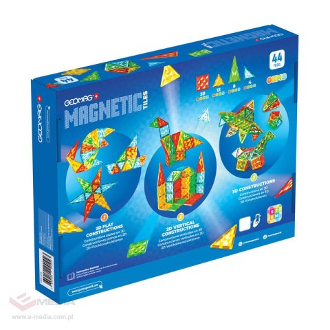 Płytki magnetyczne Geomag Gems 44