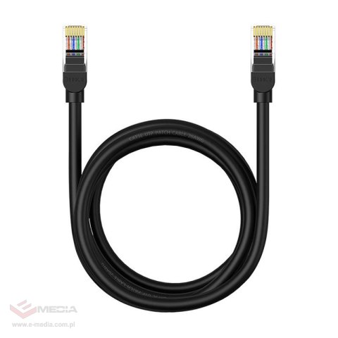 Kabel sieciowy Baseus Ethernet CAT5, 2m (czarny)