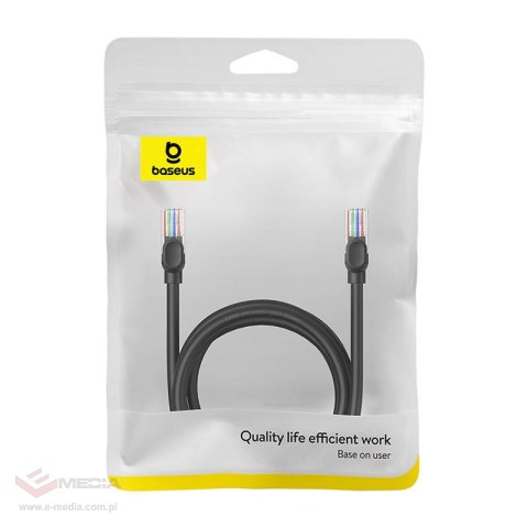 Kabel sieciowy Baseus Ethernet CAT5, 2m (czarny)