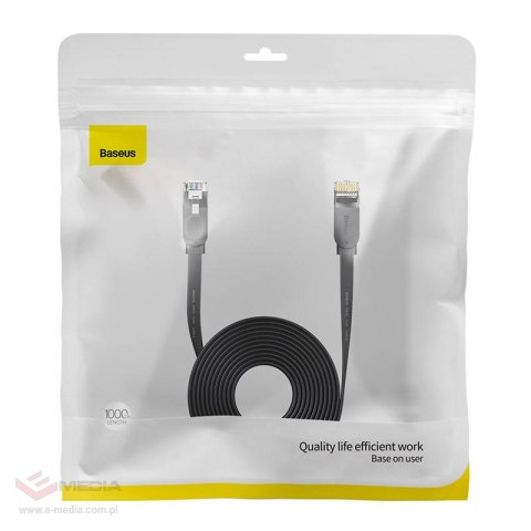 Kabel sieciowy Baseus Ethernet RJ45, 1Gbps, 10m (czarny)