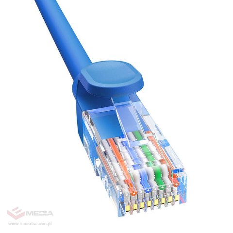 Kabel sieciowy Baseus Ethernet RJ45, Cat.6, 3m (niebieski)