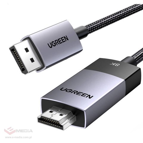 Kabel UGREEN DP115 DisplayPort-HDMI 1m (czarny)
