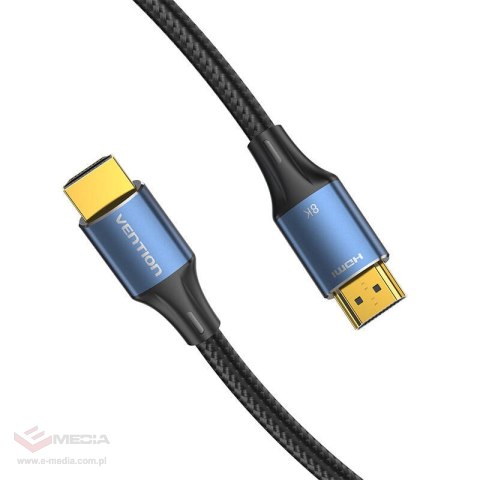 Kabel HDMI 2.1 Vention ALGLH , 2m, 8K 60Hz/ 4K 120Hz (Niebieski)