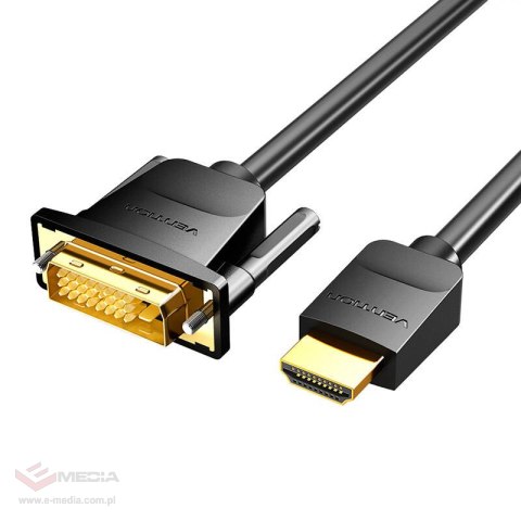 Kabel VENTION ABFBJ HDMI-DVI-D 5m (czarny)