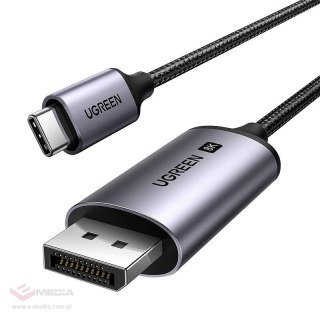 Kabel UGREEN CM556 USB-C-DisplayPort 3m (czarny)