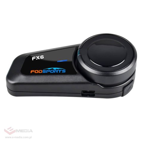 Interkom motocyklowy FODSPORTS FX6 2 szt. (czarny)