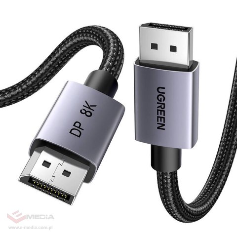 Kabel UGREEN 25905 DisplayPort 1.4 2m (czarny)