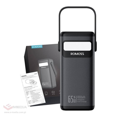 Powerbank Romoss PMT40 40000mAh 65W (czarny)