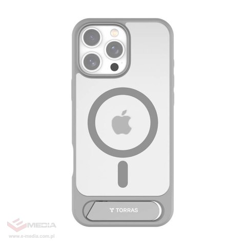 Etui magnetyczne TORRAS Pstand Series iPhone 16 Pro Max (szare)