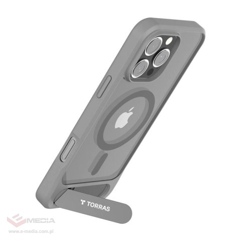 Etui magnetyczne TORRAS Pstand Series iPhone 16 Pro Max (szare)