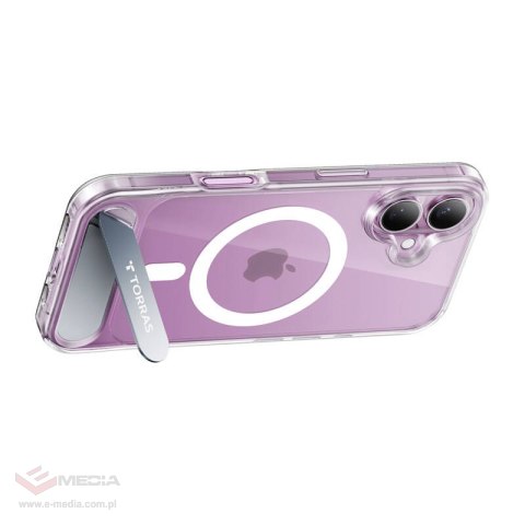 Etui TORRAS Pstand Series do iPhone 16 (przezroczyste)