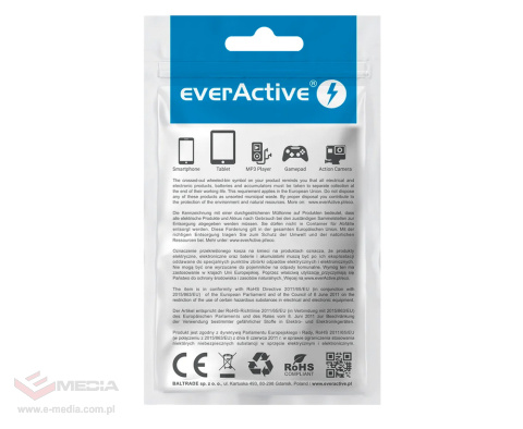 EverActive CBB-1CBL 100cm geflochtenes Kabel USB - USB-C / Typ-C LCD-Kabel