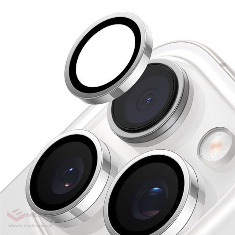 Szkło na aparat TORRAS Lensguard do iPhone 16 Pro (szare)
