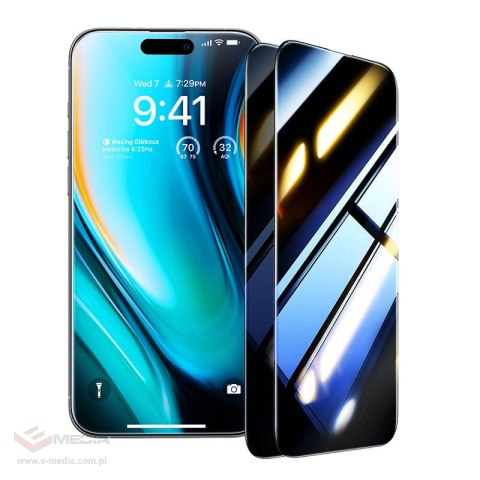 Szkło hartowane TORRAS Install Master Privacy iPhone 16 Plus