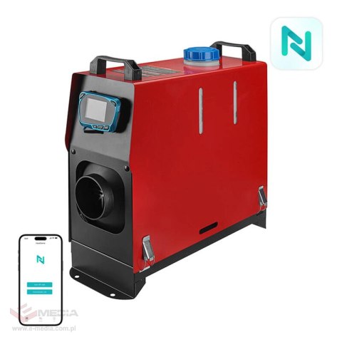 Ogrzewanie postojowe / nagrzewnica Blitzwolf BW-AH-V1B-BT, 5kw, 12V z wejściem AC sterowane aplikacją + Bluetooth