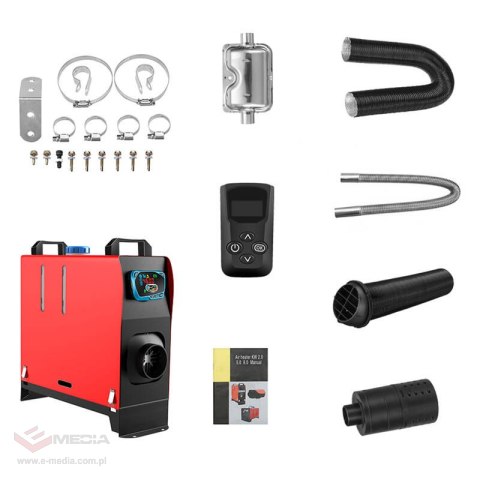 Ogrzewanie postojowe / nagrzewnica Blitzwolf BW-AH-V1B-BT, 5kw, 12V z wejściem AC sterowane aplikacją + Bluetooth