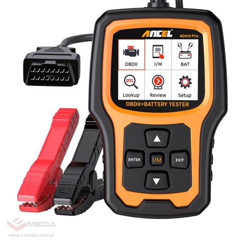 Skaner OBD2 ANCEL AD410 PRO tester akumulatorów