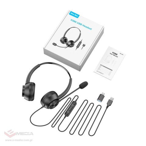 Słuchawki przewodowe NEW BEE H368 z mikrofonem