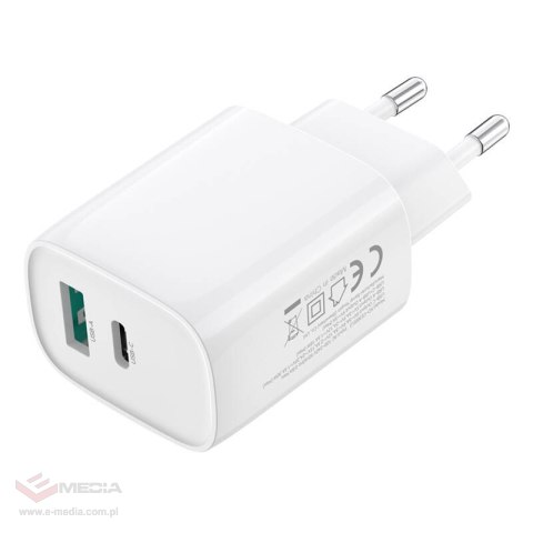 Ładowarka sieciowa XO CE30, 30W, 1x USB-C, 1x USB-A