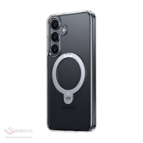 Etui na telefon Torras Ostand Spin Series do Samsung S25+ (przezroczyste)
