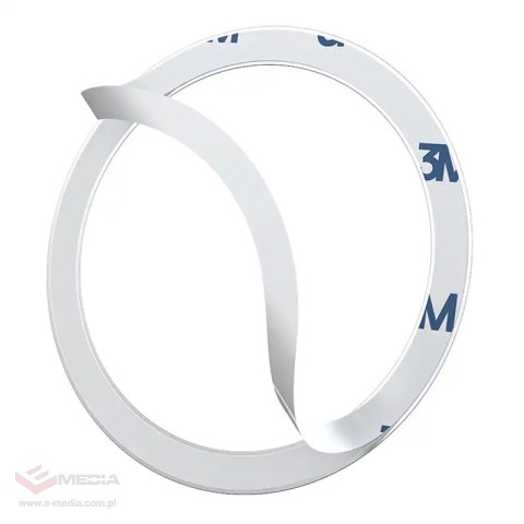 Pierścień magnetyczny Baseus Halo do telefonu, MagSafe, srebrny (2szt.)