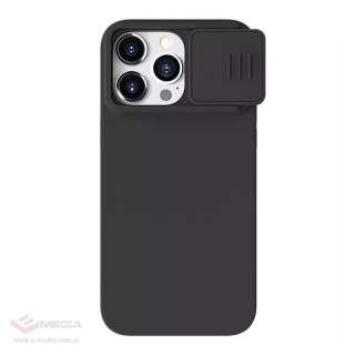 Etui NILLKIN CamShield Silky Silicone do iPhone 15 Pro (czarne)