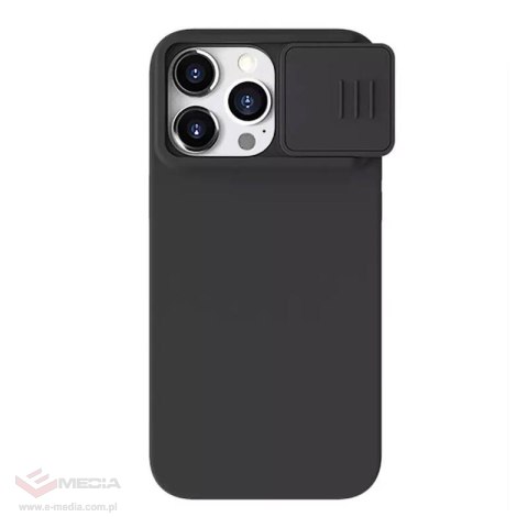 Etui NILLKIN CamShield Silky Silicone do iPhone 15 Pro (czarne)