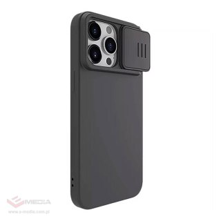 Etui NILLKIN CamShield Silky Silicone do iPhone 15 Pro (czarne)